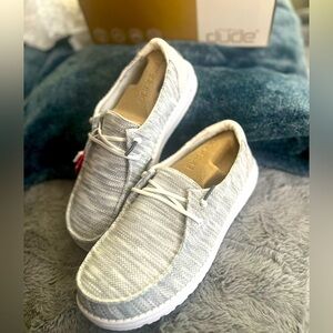 NEW! Hey Dude Wendy Sox light grey shoes